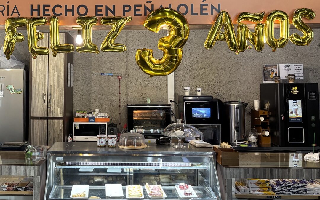 ¡Nuestra cafetería Hecho en Peñalolén celebra su tercer aniversario!