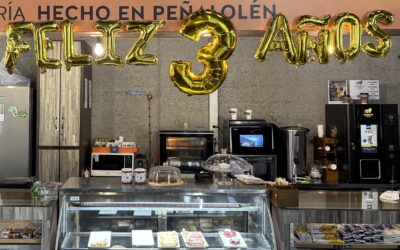 ¡Nuestra cafetería Hecho en Peñalolén celebra su tercer aniversario!